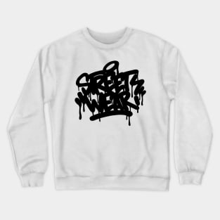 Street Wear Graffiti Design - black Crewneck Sweatshirt